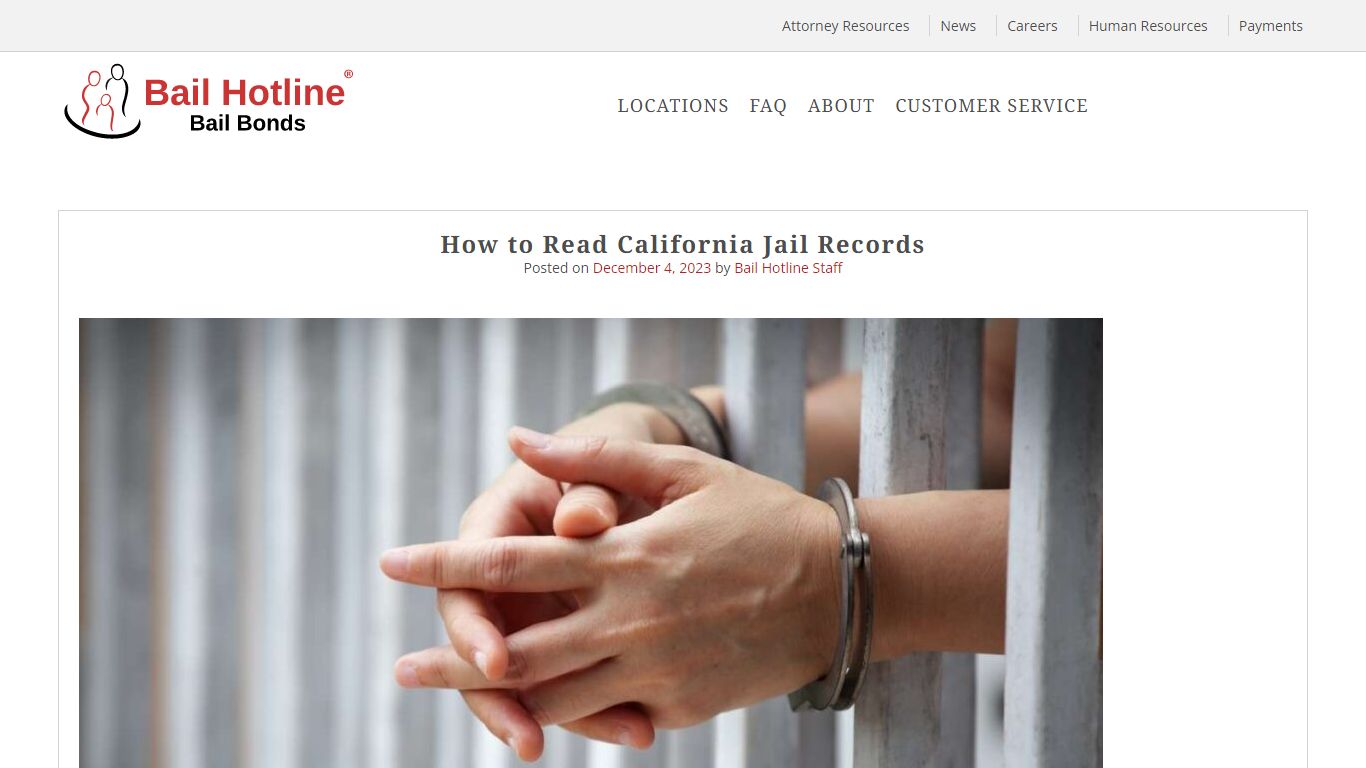 How to Read California Jail Records | Bail Hotline